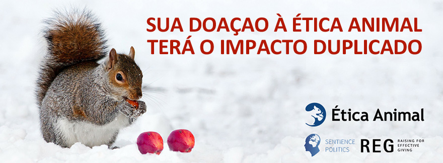 Sua doação à Ética Animal será duplicada